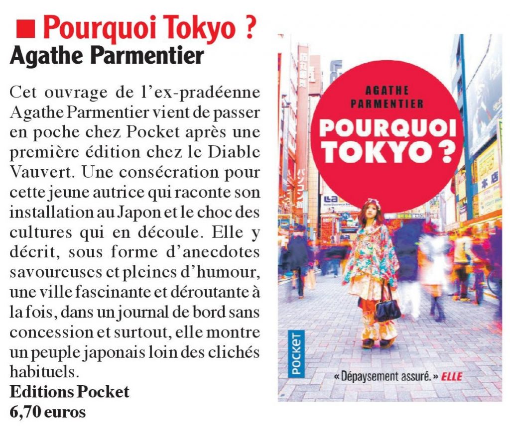 LA SEMAINE DU ROUSSILLON_CHRONIQUE DE POURQUOI TOKYO ?